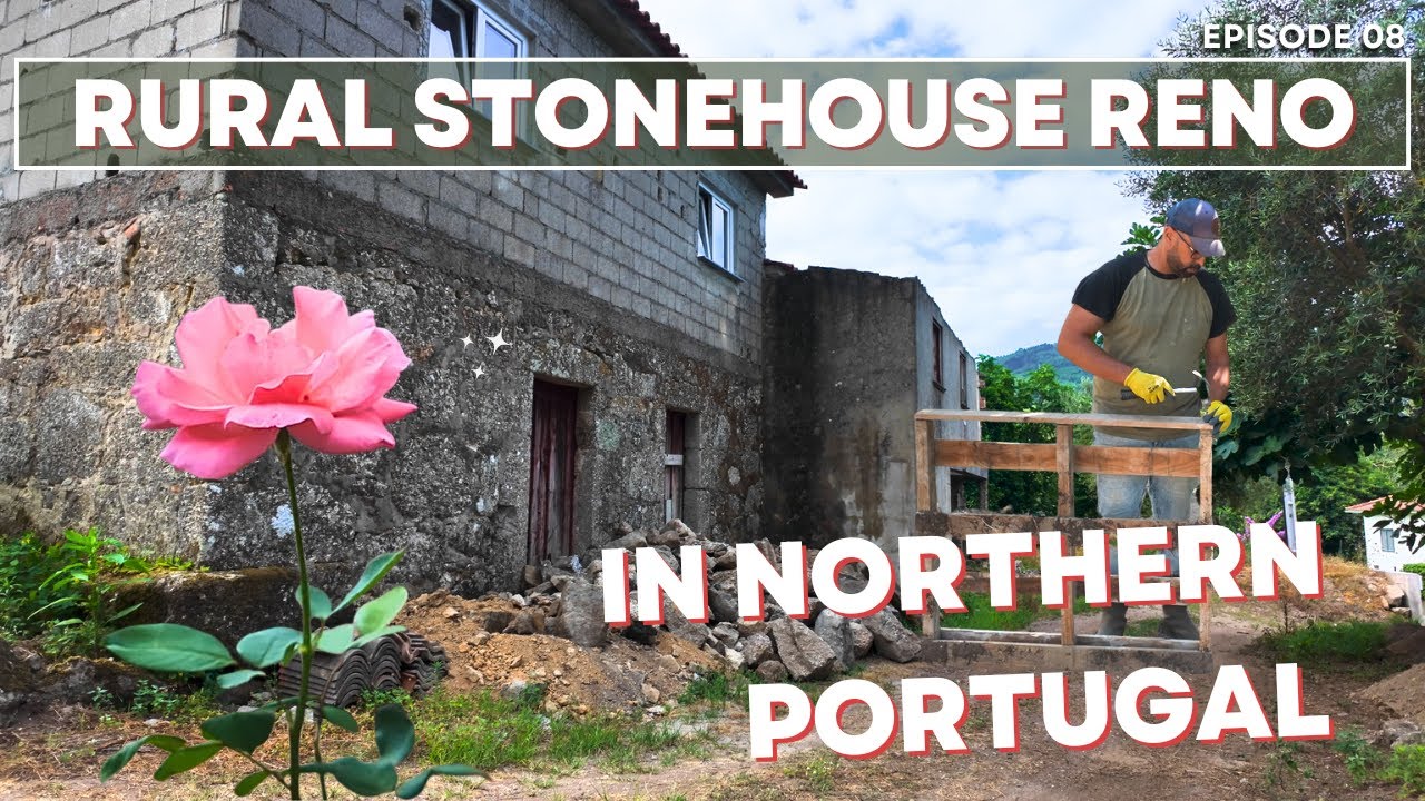 Concrete, Steel, and a Breath of Fresh Air | Abandoned Stone House Renovation | Portugal Ep. 8