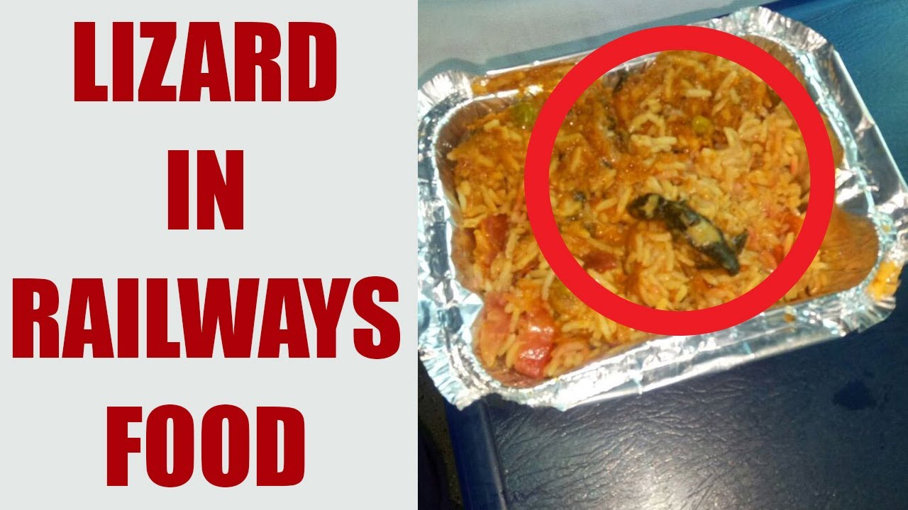 Fried Lizard in Indian Railways food onboard Poorva Express, passenger fall sick | Oneindia News