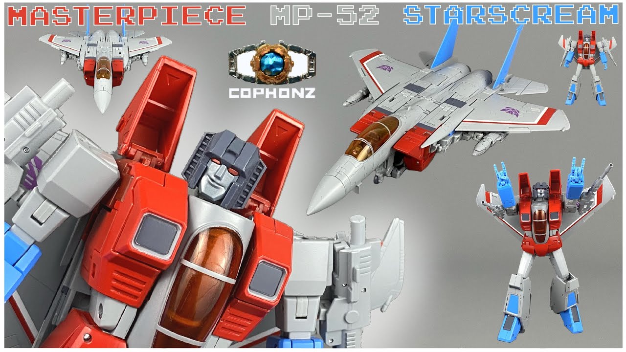 ||Smart transformations|| Masterpiece MP-52 Starscream transformed + showcase! Best one ever!
