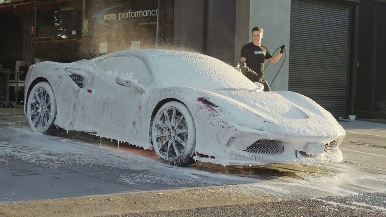 Ferrari F8 Maintenance Wash with YumCars | Full ASMR Detail