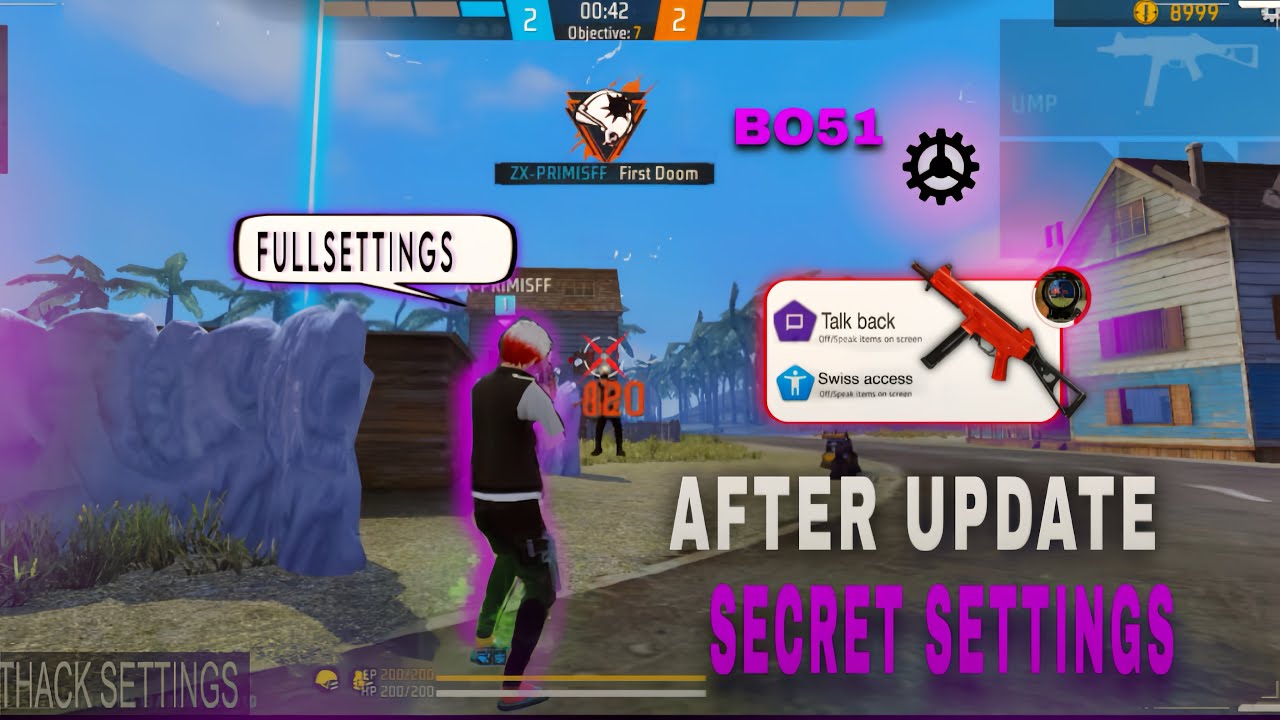 Switch Access & TalkBack Settings Free Fire || 0% Recoil 95% Headshots || Brazil Settings 2026⚙️
