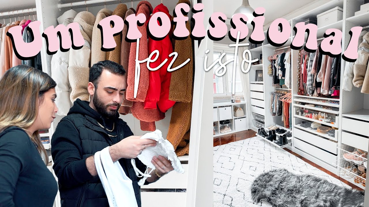 UM PROFISSIONAL TRANSFORMOU O MEU CLOSET *e ficou lindo demais* | Catarina Filipe
