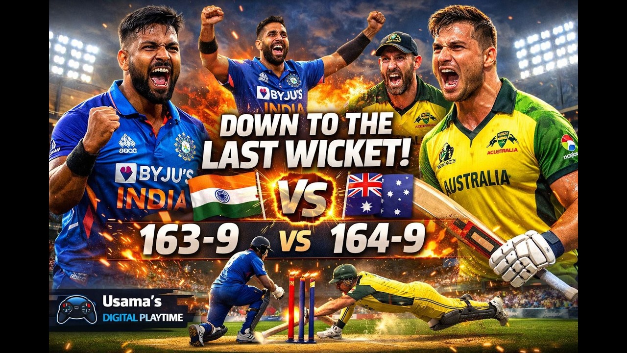 This T20 Match Was TOO CLOSE 😳 | India vs Australia | Cricket 26