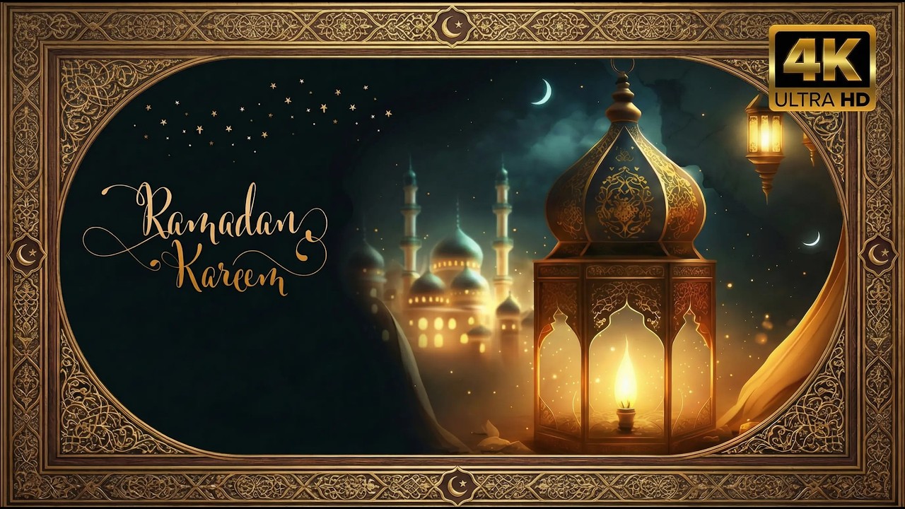 Ramadan Kareem Art  2H Elegant Islamic Ambient Decor in 4K for you TV Elegant TV Frame No Sound