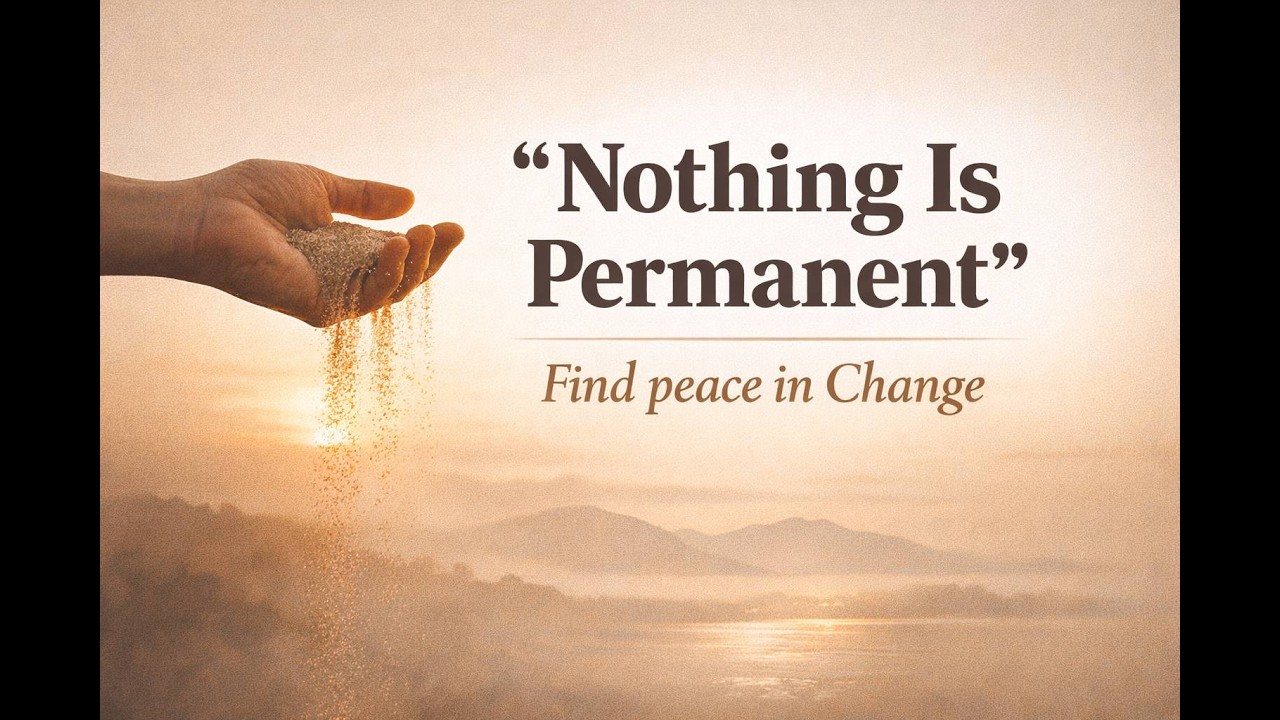 Nothing Is Permanent — Find peace in Change