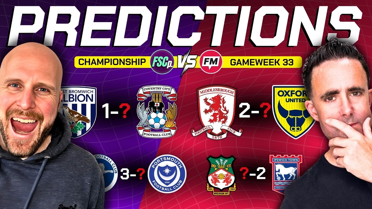 Championship Predictions Week 33