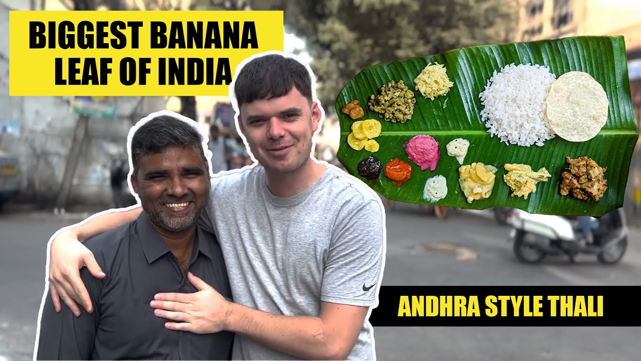 The best banana leaf thali I had so far at Subbayya Gari hotel Vijayawada