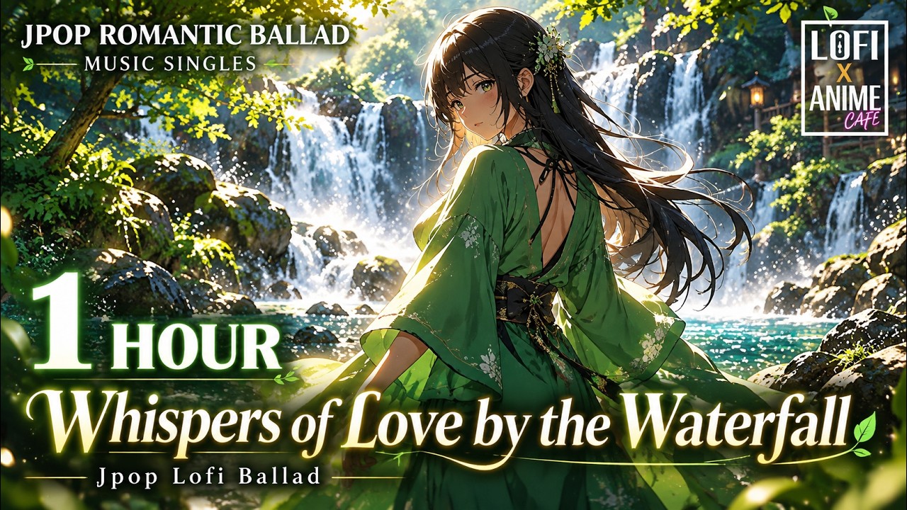Whispers of Love by the Waterfall 🌊💚🎶 | Jpop Lofi Ballad
