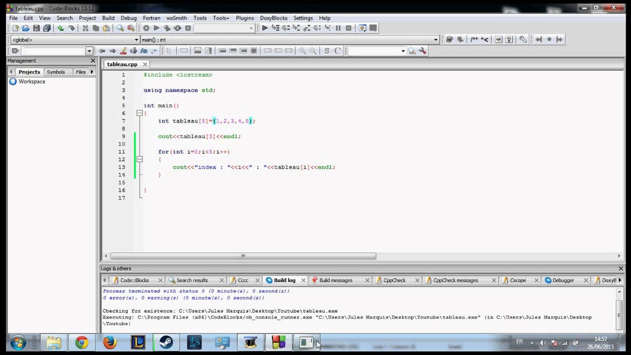 [FR] Tutoriel C++ #4 Les tableaux