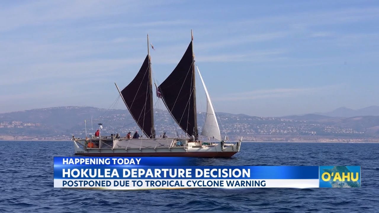 Hokulea crew delays departure for Pae Aina Voyage due to bad weather in open waters