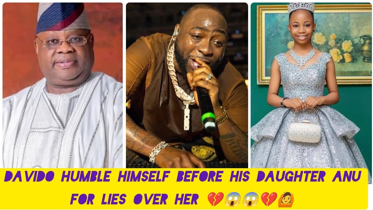 DAVIDO humble himself over Anu over the DNA saga 