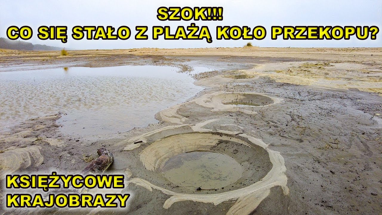Co się stało z plażą koło Przekopu Mierzei Wiślanej? Księżycowe krajobrazy po mega sztormie.