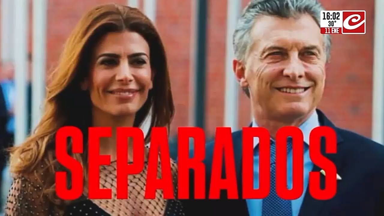 Mauricio Macri y Juliana Awada se separaron