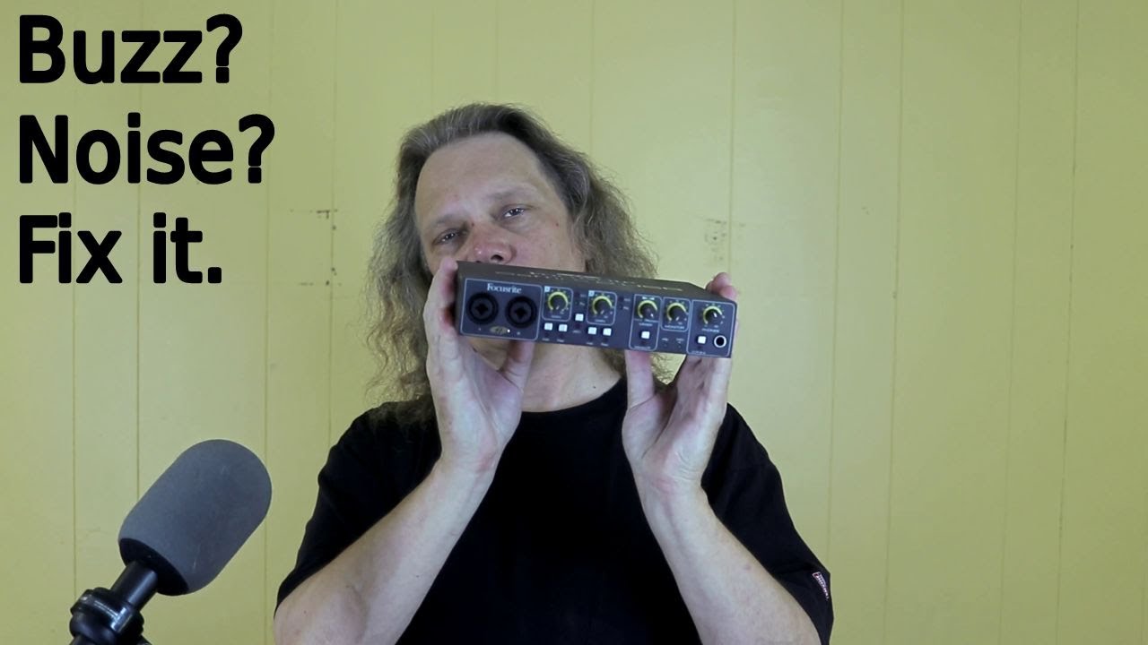 Fix computer audio buzz noise