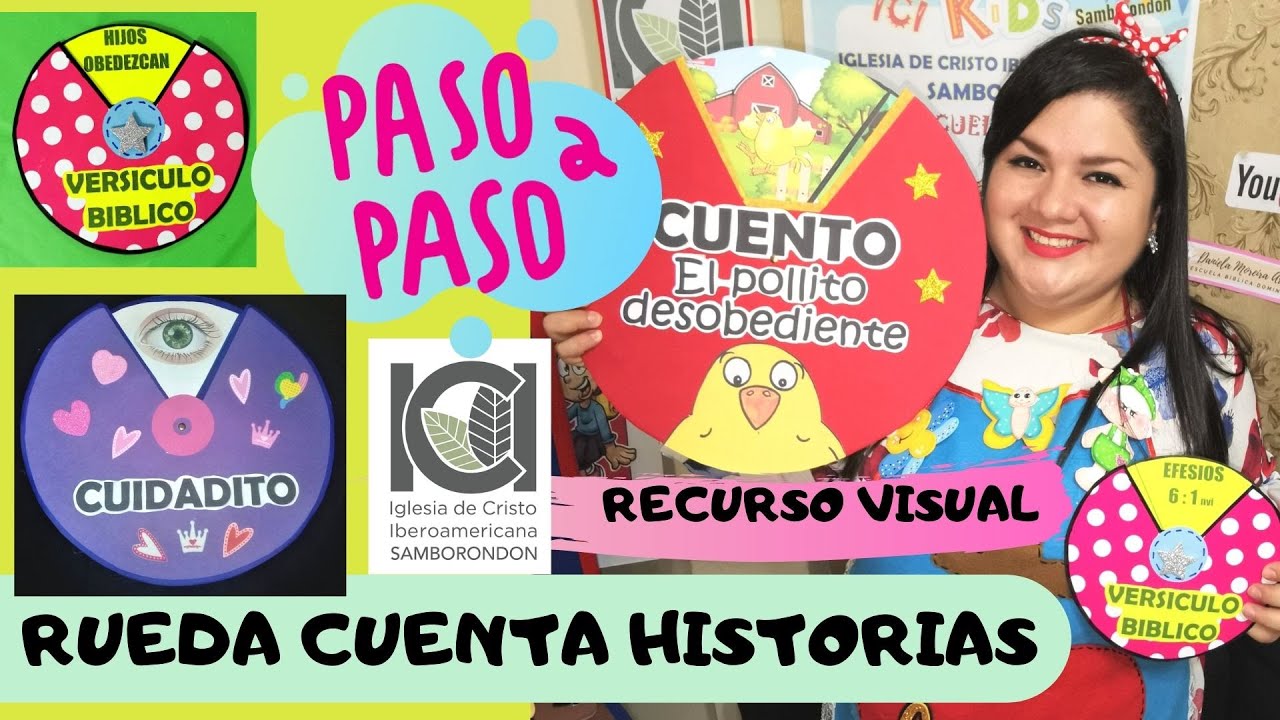 RUEDA CUENTA HISTORIA - CUENTO EL POLLITO DESOBEDIENTE - PASO A PASO - RECURSO VISUAL