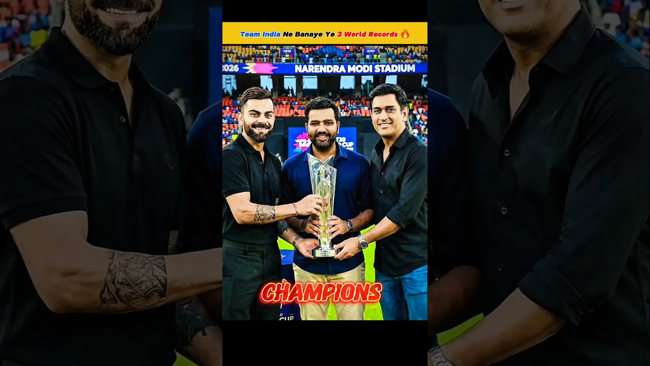 Team India Created 3 History After Winning T20 World Cup 2026! 🏆🇮🇳