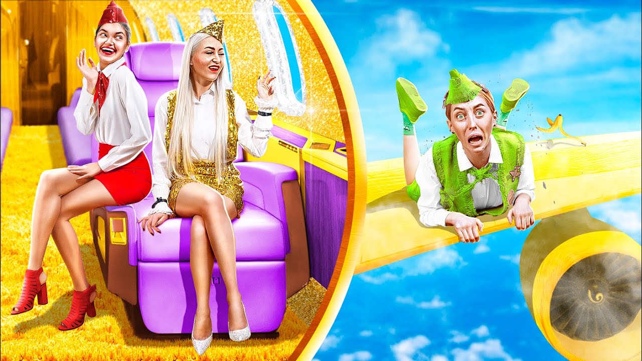 Poor vs Rich vs Giga Rich Flight Attendant