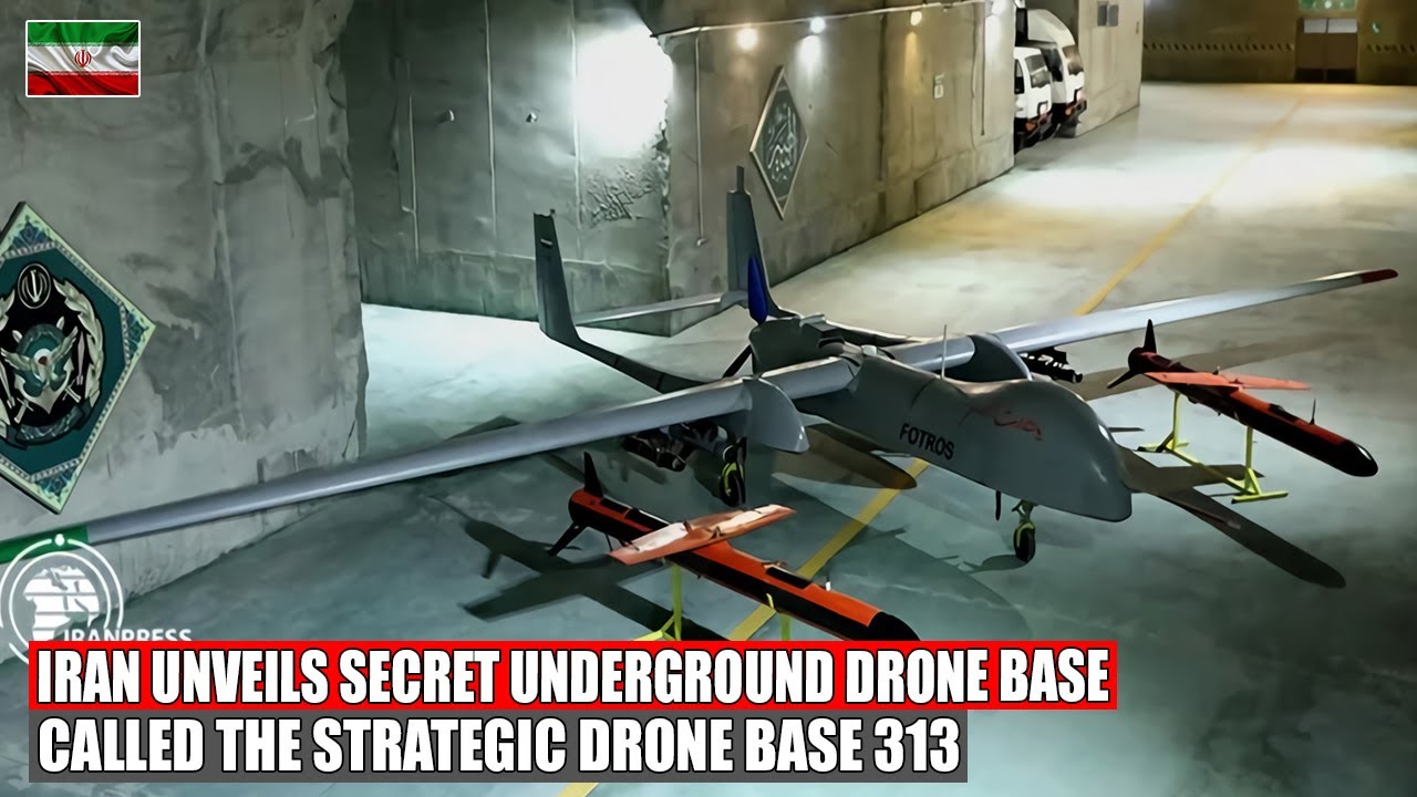 Iran Show Off New Underground Drone Base Dubbed Strategic Drone Base 313! Has A Lot Of Combat Drones