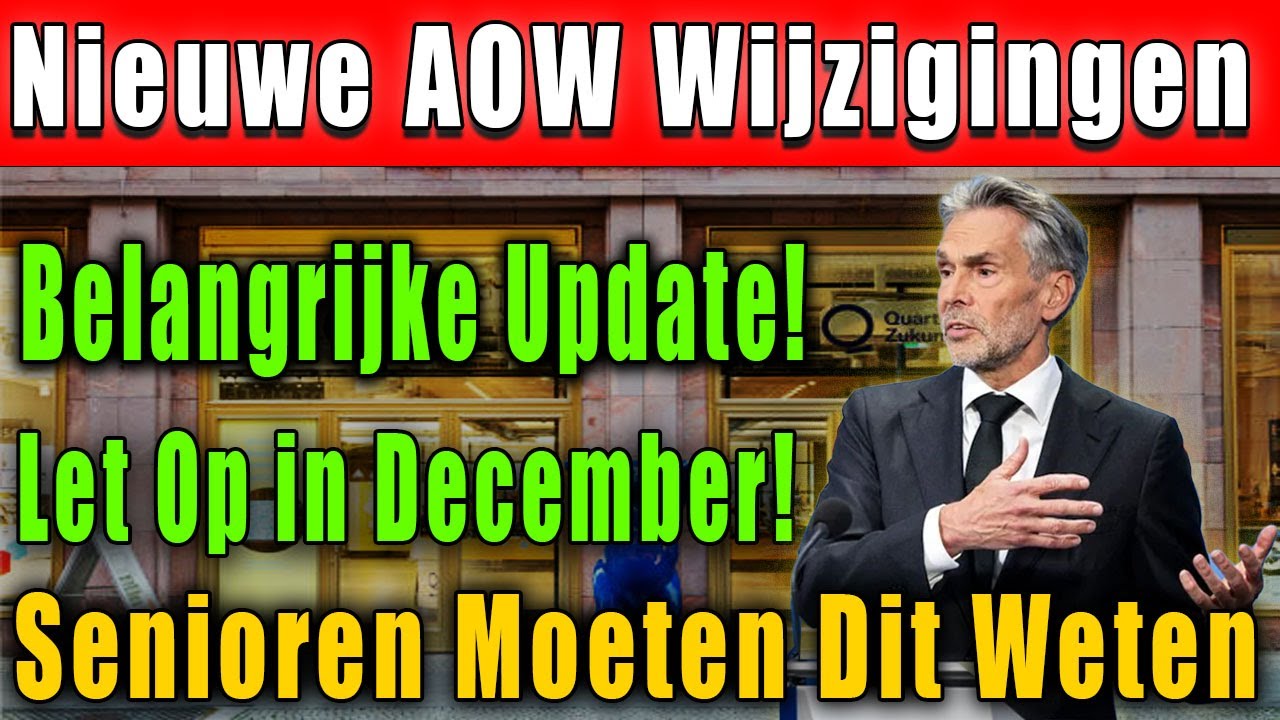 December Pensioen Update – Nieuwe Betaaldata & Verhogingen – Grote Wijzigingen Uitgelegd