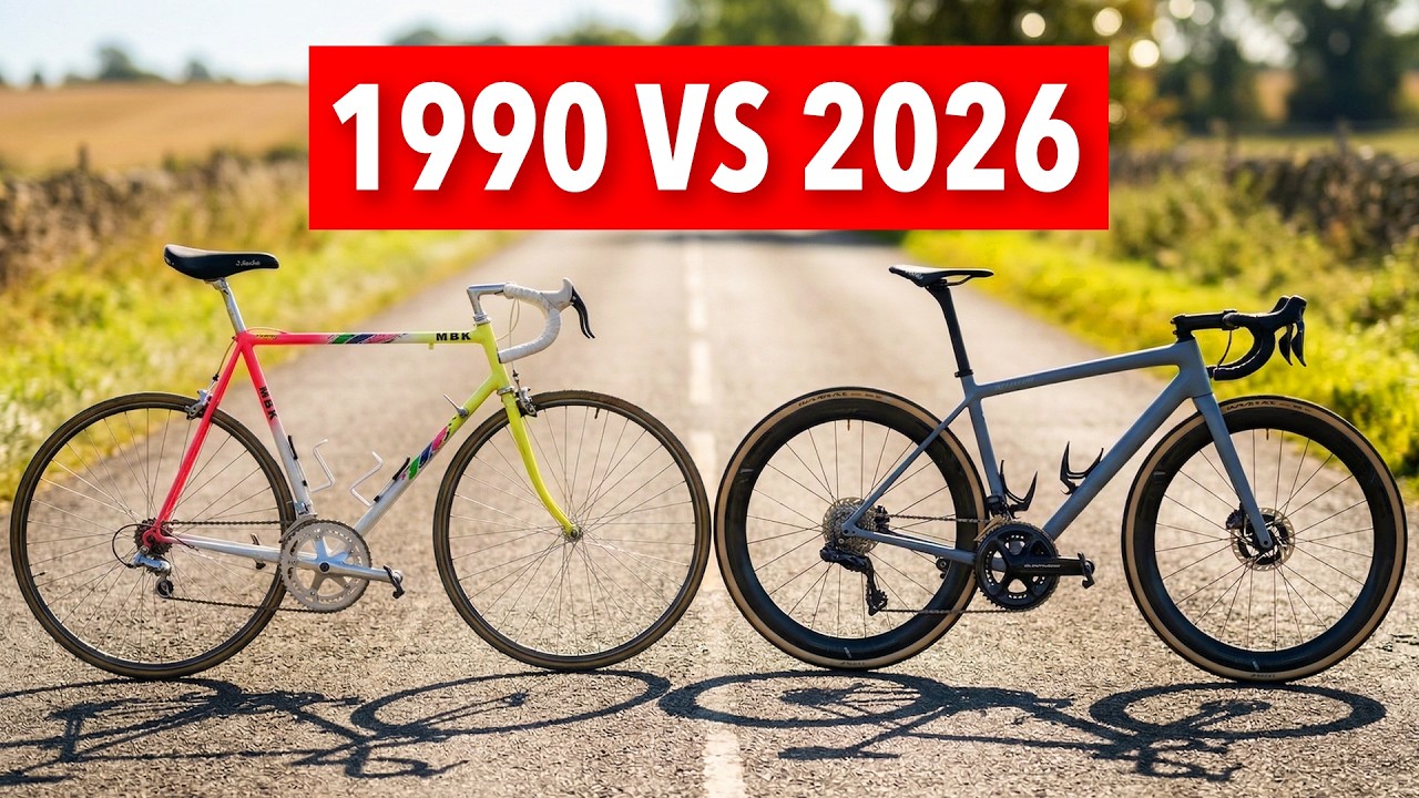 Тур де Франс 1993: Велосипеды против современных супербайков &mdash; новые велосипеды быстрее и комфорт...