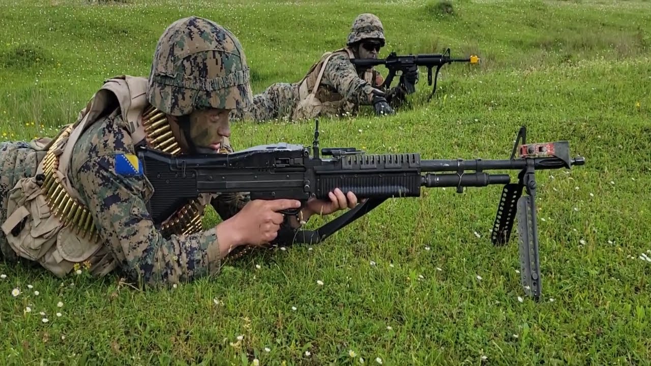 (B-Roll) 53rd Infantry Brigade Combat Team and AFBiH conduct joint training event
