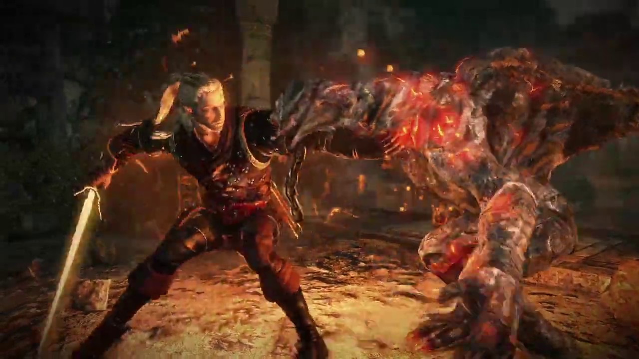 The Witcher 2 - Fighting with Aard