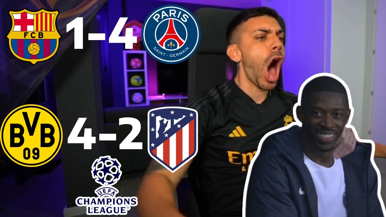 DjMaRiiO REACCIONA AL BARCA 1-4 PSG | CUARTOS DE FINAL CHAMPIONS LEAGUE 23-24