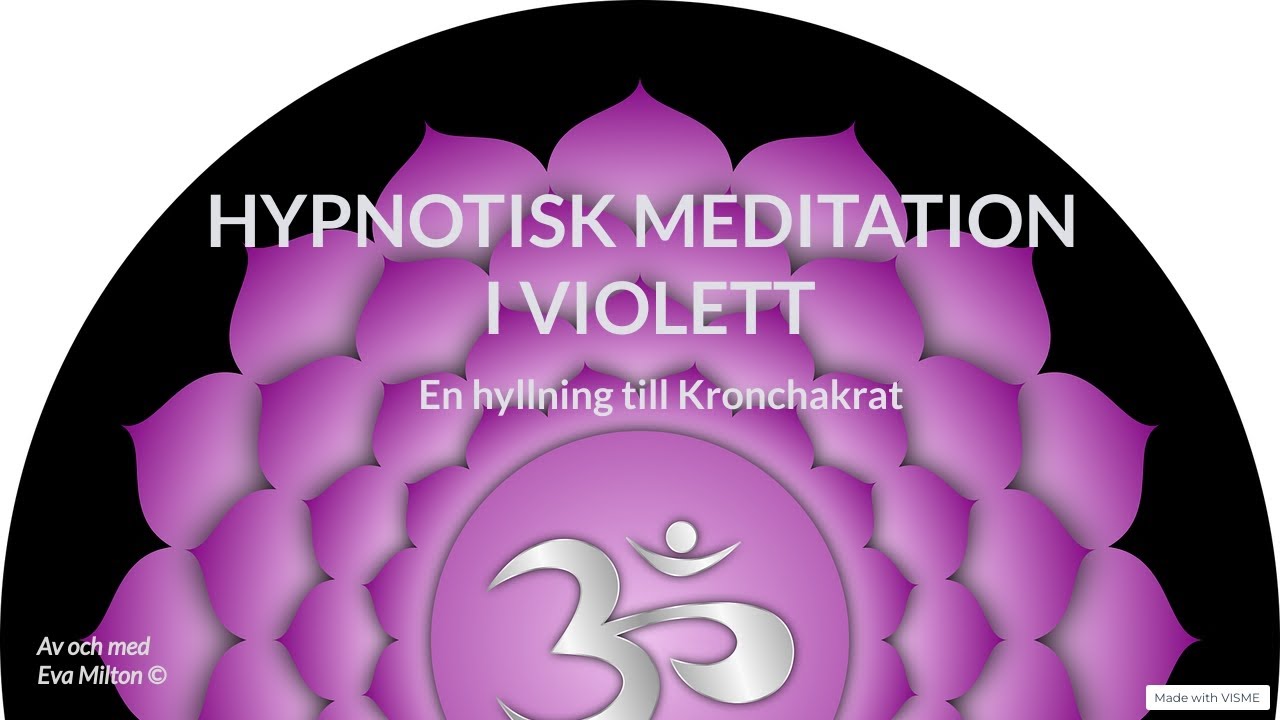 Meditation i violett- En hyllning till kronchakrat. Healing. Chakrabalansering.
