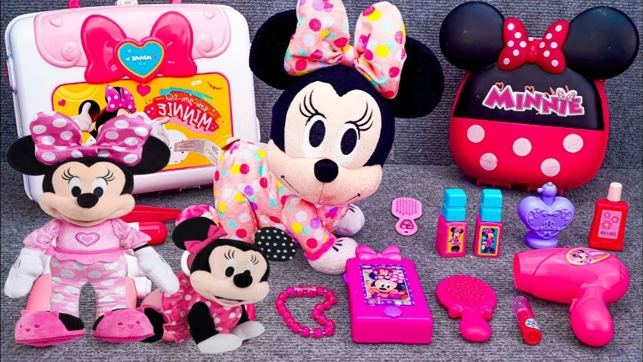 9:12 Minutes Satisfying Unboxing Disney Minnie Mouse Makeup Playset | ASMR Review