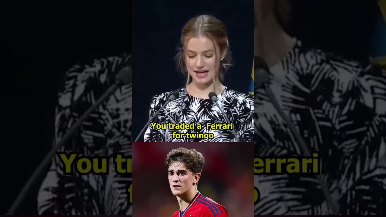 Princess Leonor Took Revenge On GAVI For Cheating 💔 #leonor  #gavi  #bigbankchallenge #bigbank
