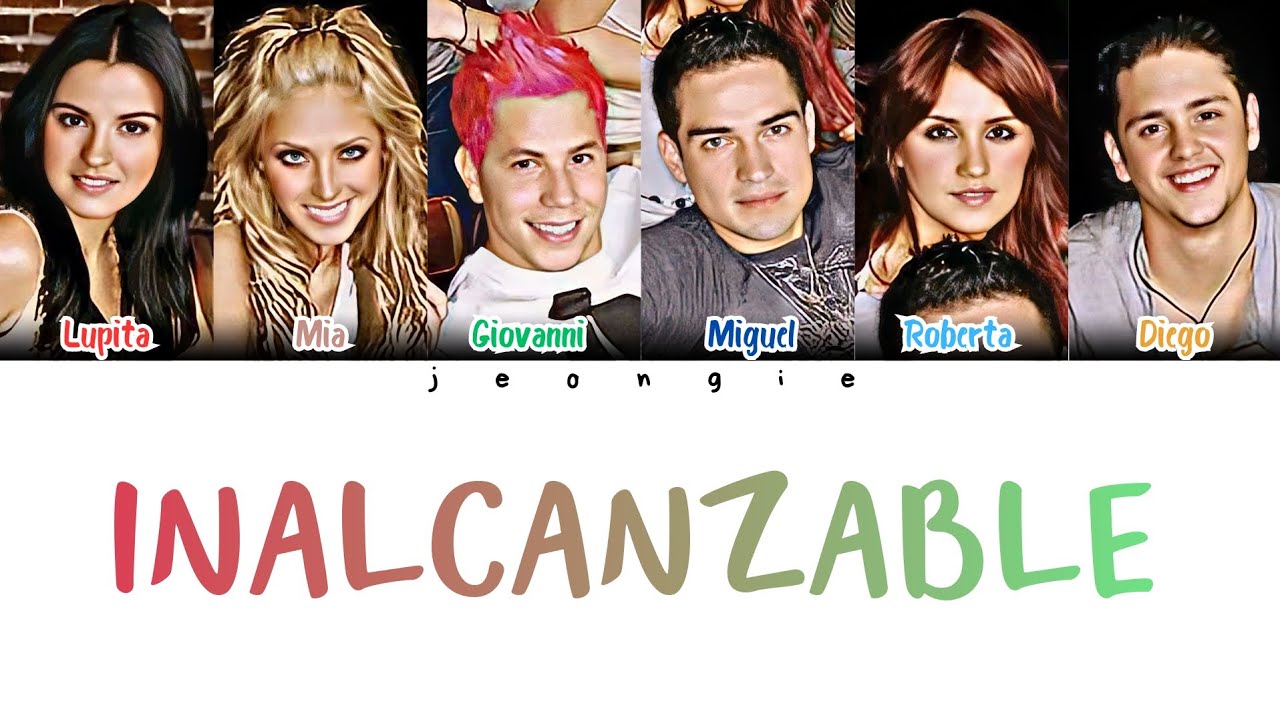 Rebelde - Inalcanzable (Color Coded - Lyric)