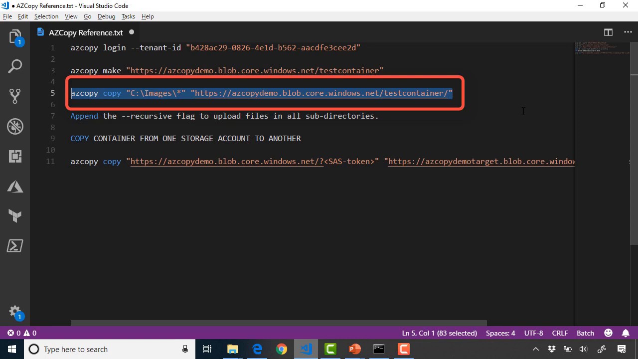 Azure Tutorial: Copying Files with AzCopy v10