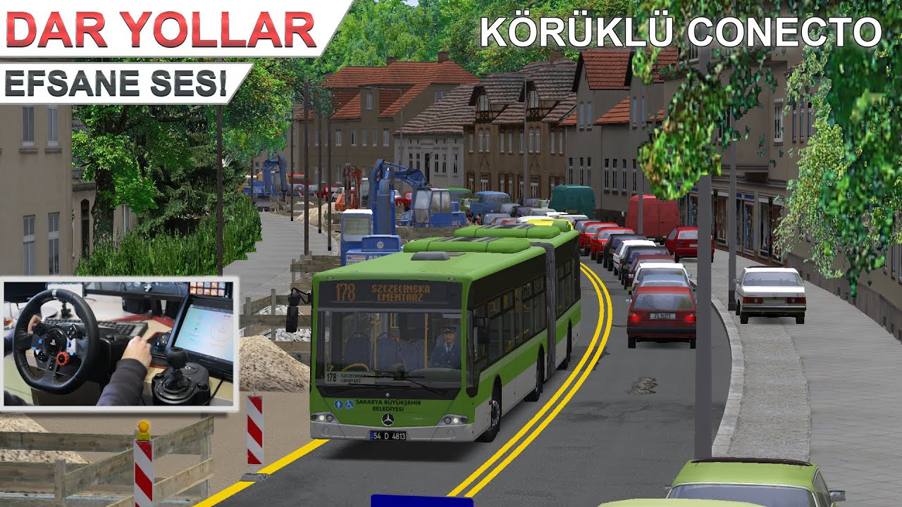 Omsi 2 | KÖRÜKLÜ İLE DAR YOLLAR | MERCEDES CONECTO G LF