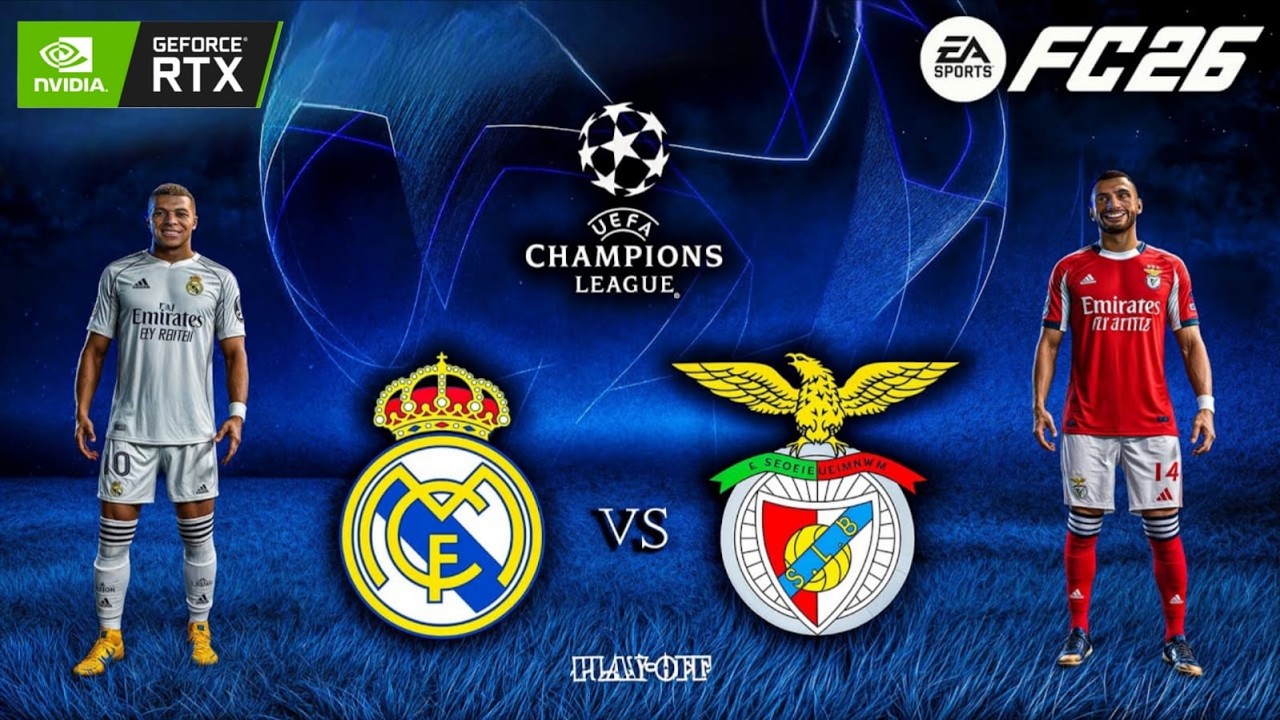 FC 26 - Benfica vs. Real Madrid - UEFA Champions League 25/26 Full Match  | PC ™ RTX 3060 12 GB