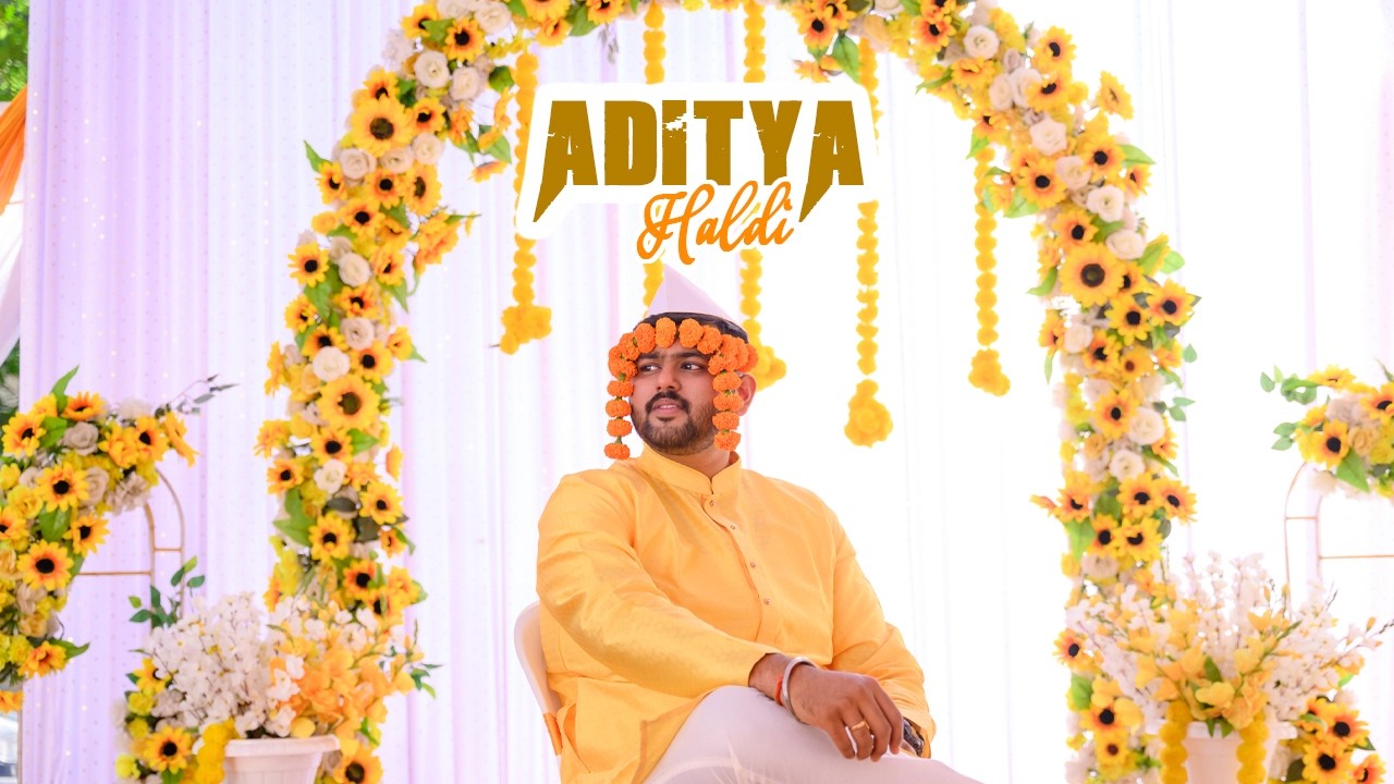 Aditya Haldi Ceremony | Traditional Indian Wedding Highlights | Bhagyesh Raut Films