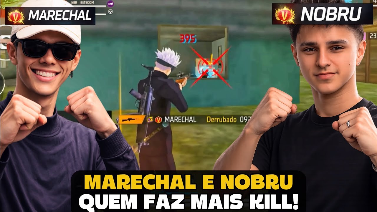 MARECHAL E NOBRU DISPUTANDO QUEM FAZ MAIS KILL NA RANK! FREE FIRE - MARECHAL HIGHLIGHTS