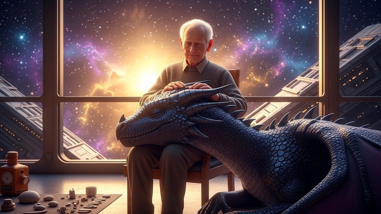 An Old Human Grandpa Adopted the Loneliest Dragon in the Shelter — For the First Time, It Felt Loved