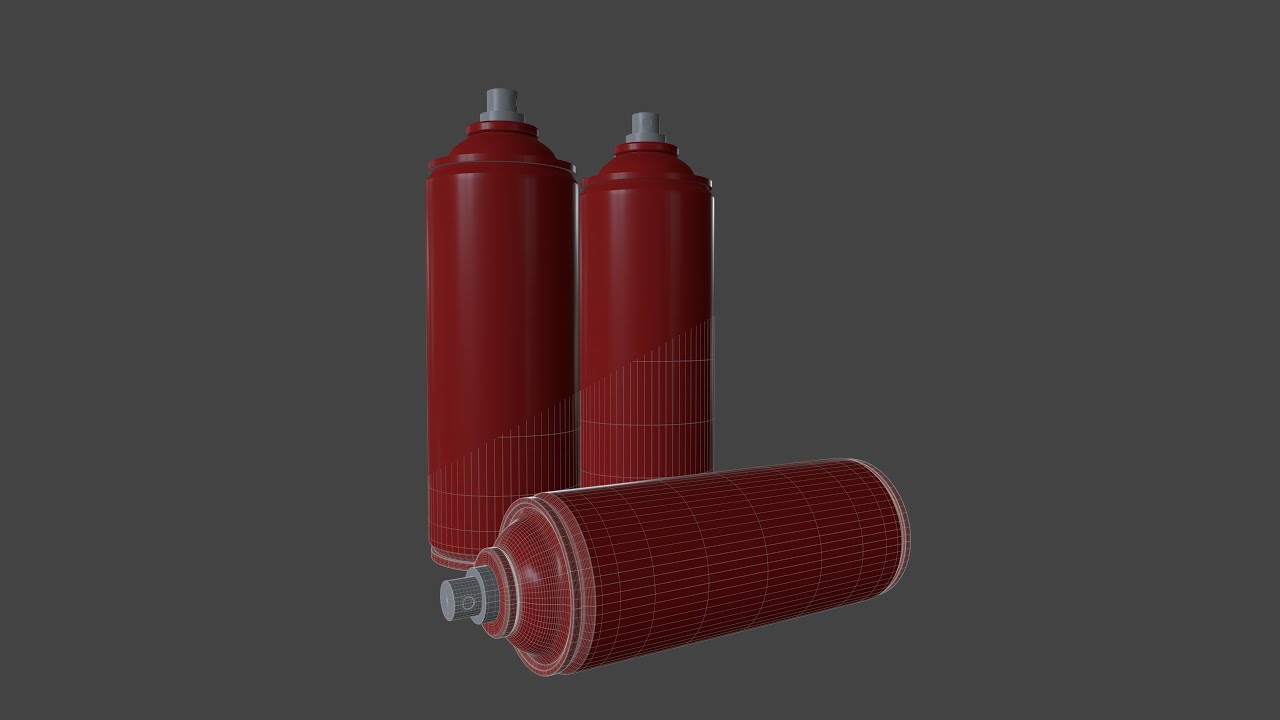 Modeling An Aerosol Spray Paint Can in Autodesk Maya