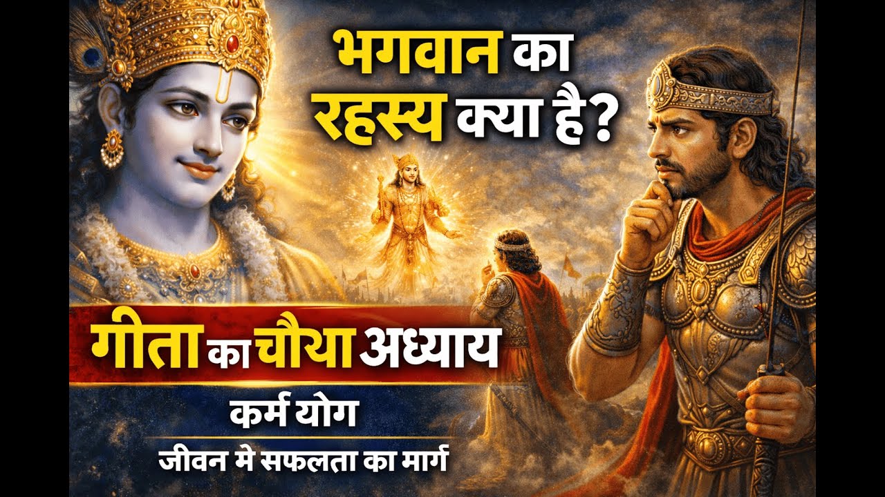 भगवद गीता अध्याय 4 | ज्ञान कर्म संन्यास योग | भगवान कृष्ण का दिव्य ज्ञान | Bhagavad Gita 