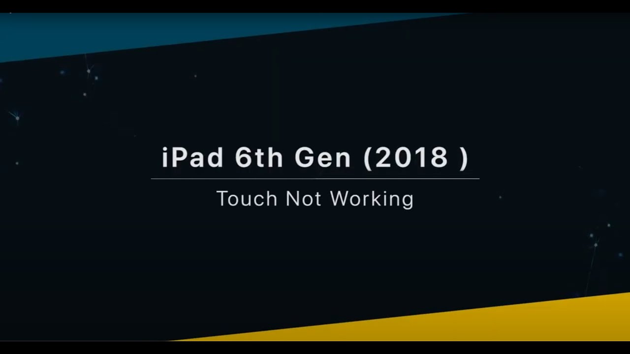 iPad 6th Gen A1893 Touch Not Working Solution PRC SOLUTIONS