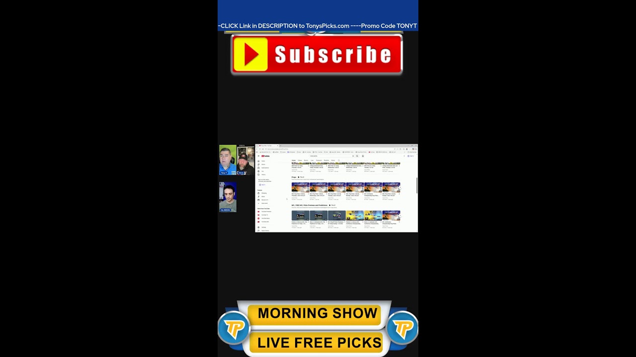 Live NBA NCAAB NHL Picks Tonys Picks Morning Show 1-29-2026 📱