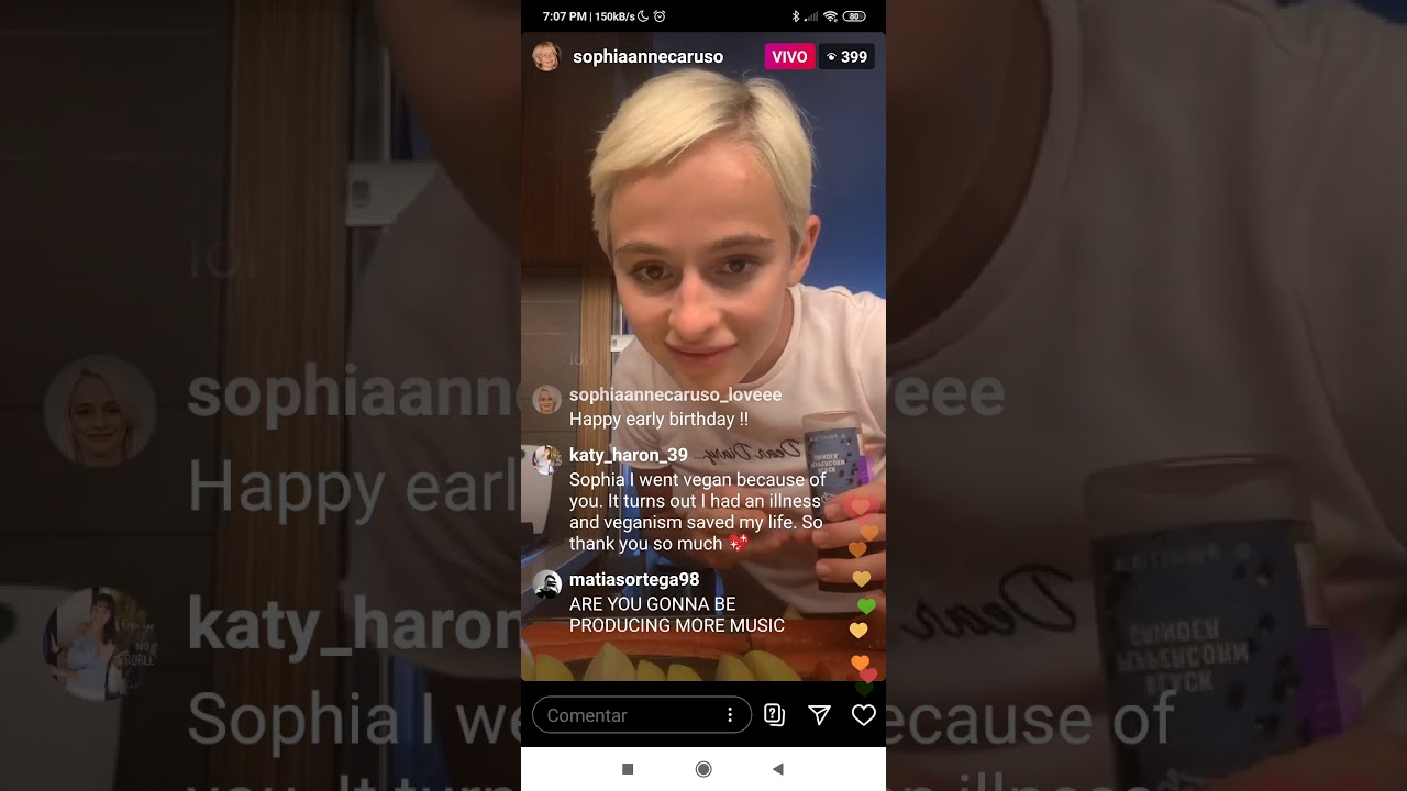Sophia Anne Caruso livestream 07/05/2020 part 2