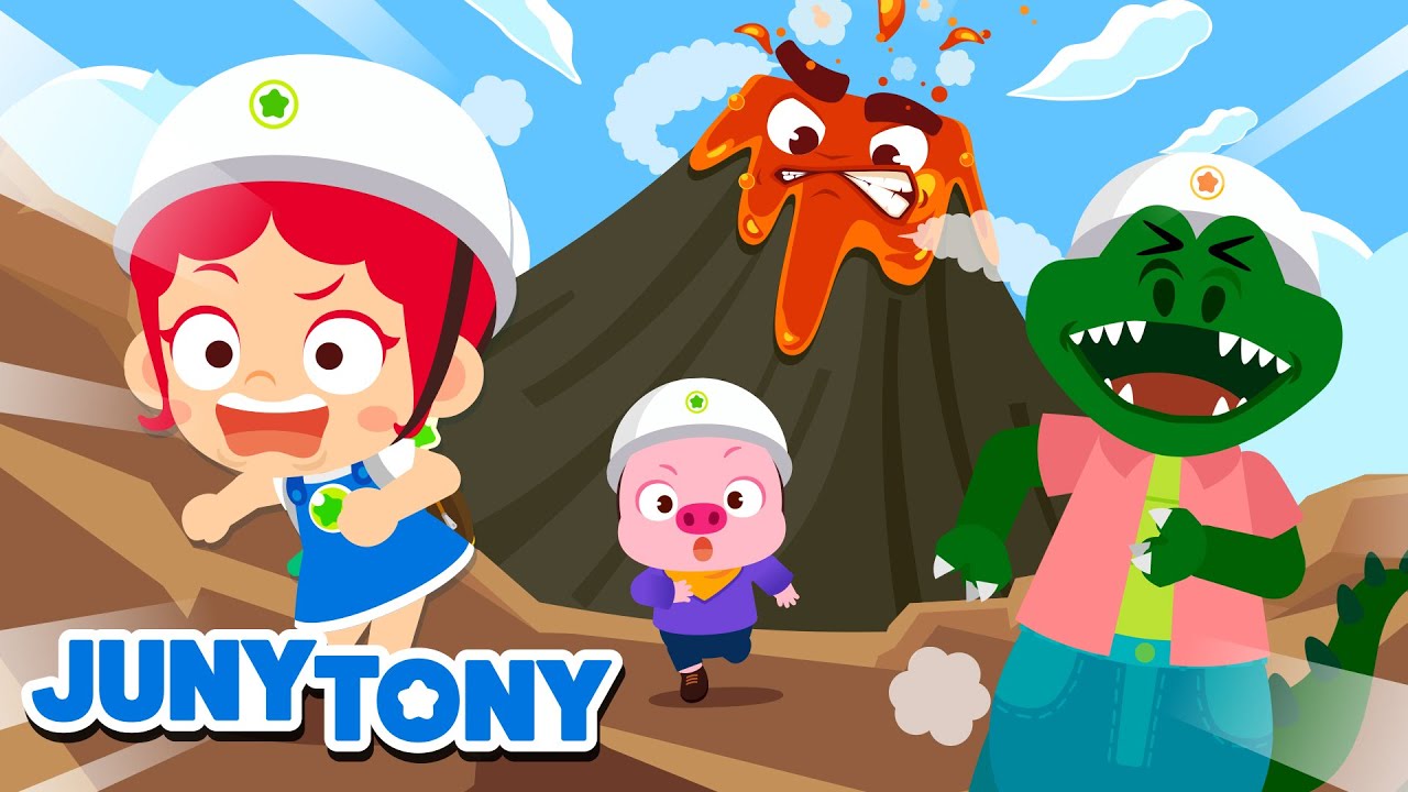 Aventura no Vulc&atilde;o | Aventura | M&uacute;sica Infantil | JunyTony em Portugu&ecirc;s