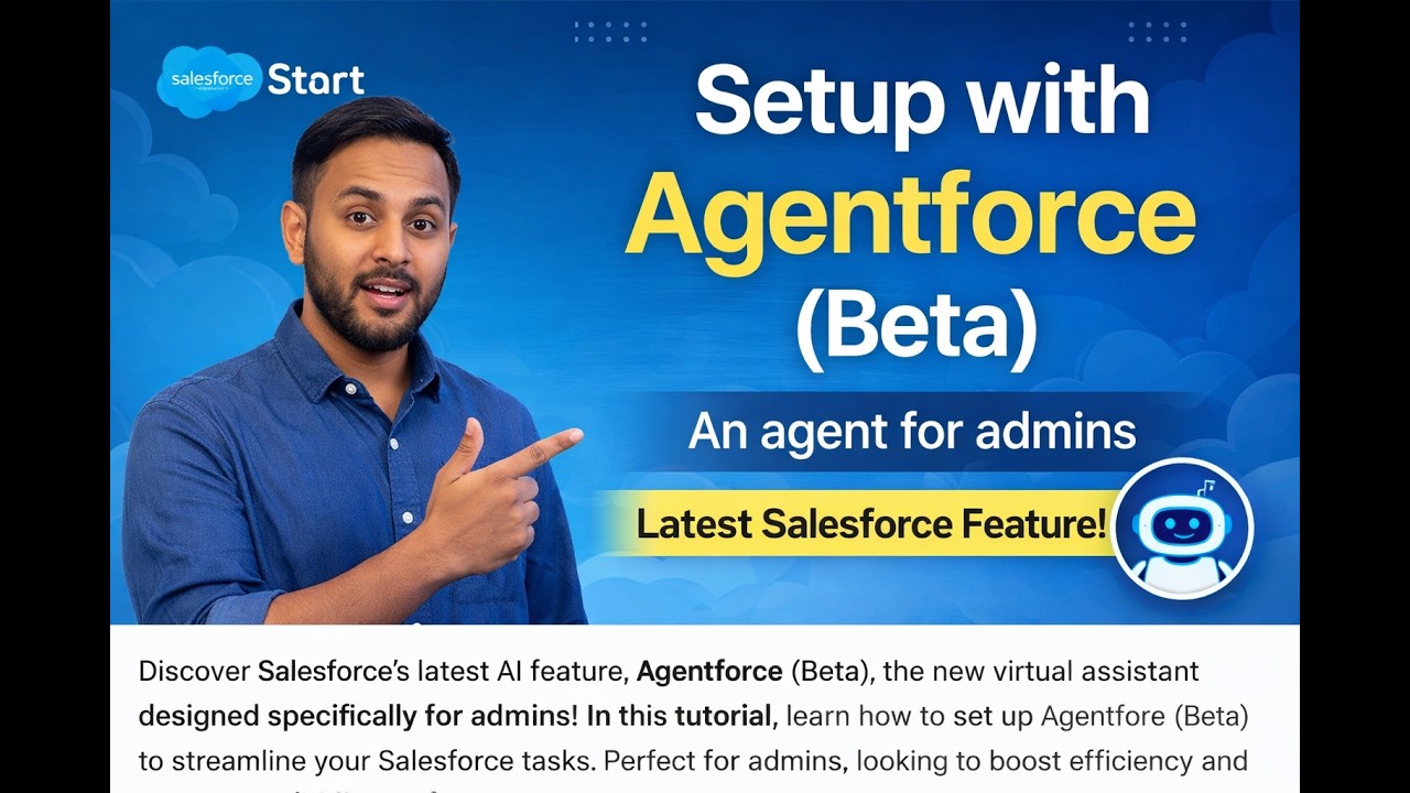 Настройка Salesforce Agentforce (бета-версия) | ИИ-агент для администраторов | Новейшая функция S...