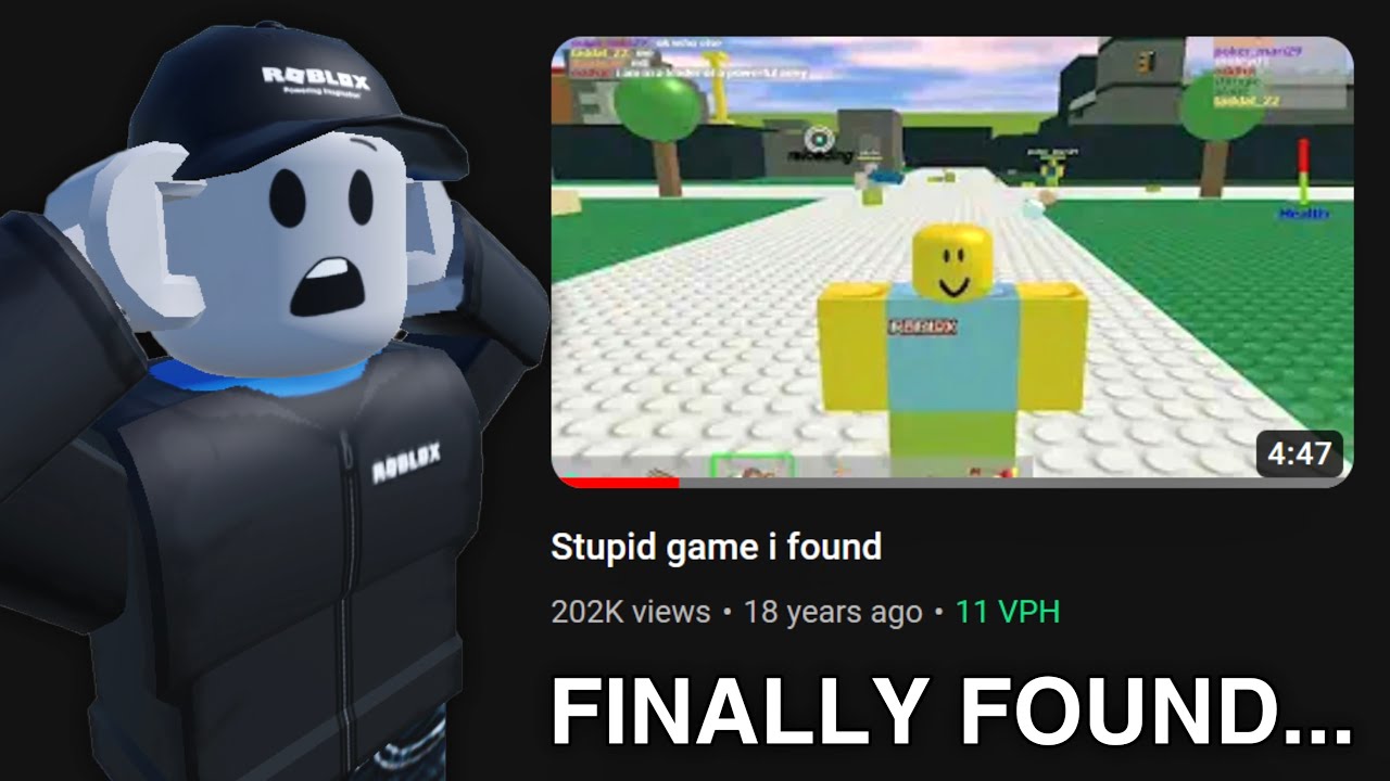 НАЙДЕНО ПЕРВОЕ видео по Roblox на YouTube...