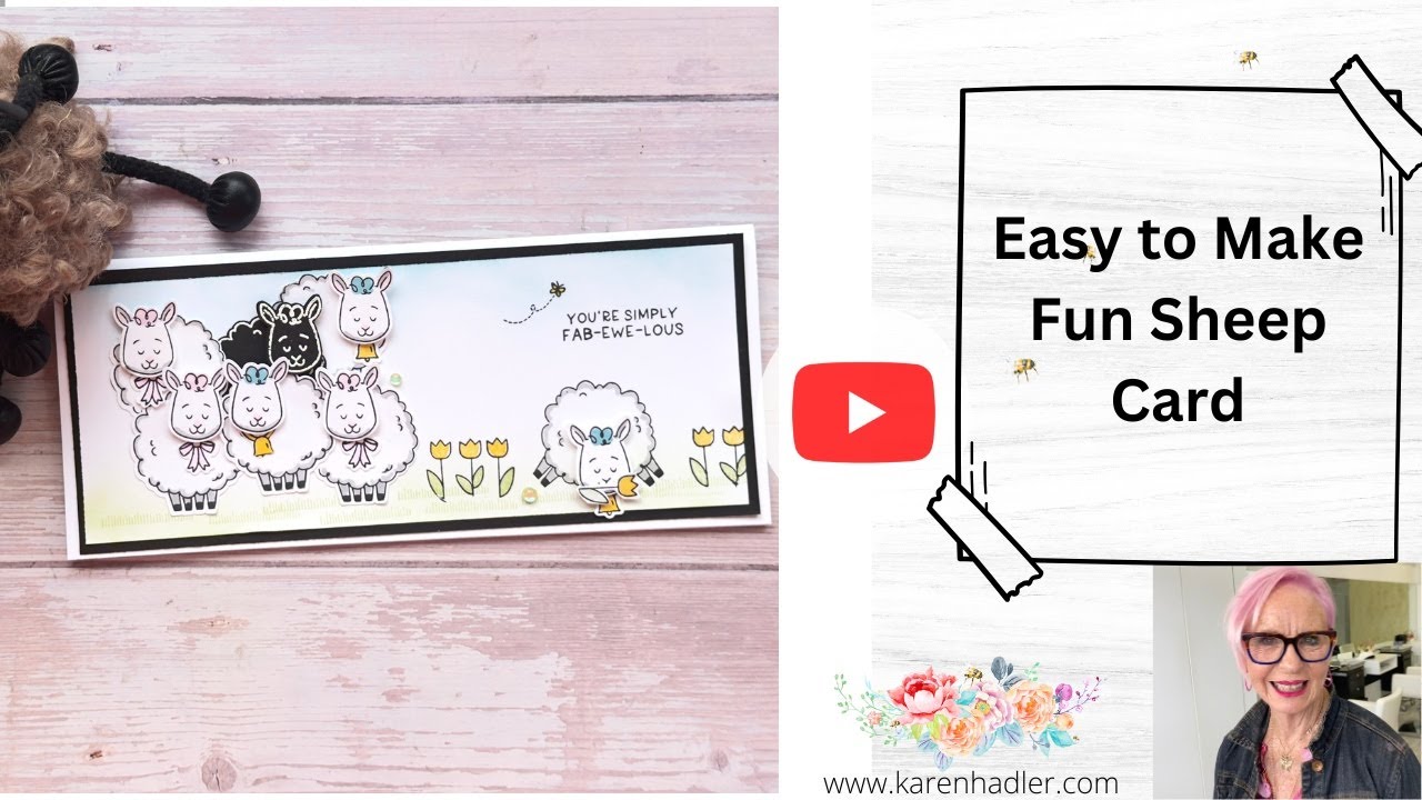 Easy To Make Fun Sheep Card