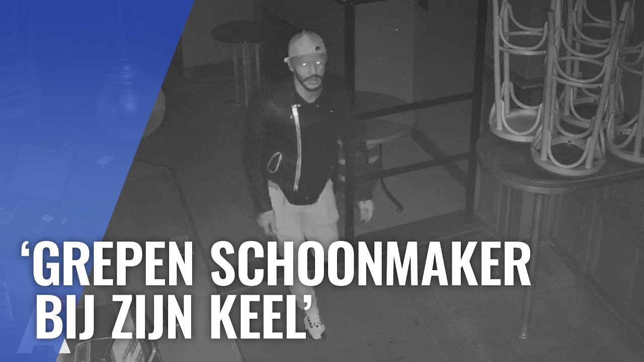 Schoonmaker mishandeld bij overval coffeeshop