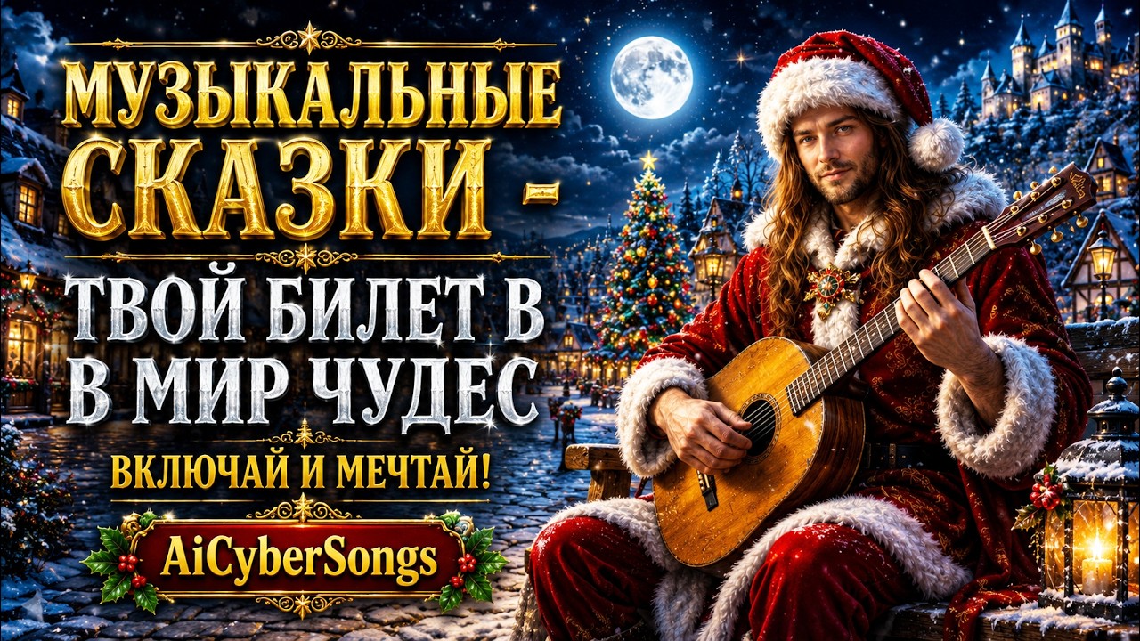 Музыкальные сказки - твой билет в мир чудес. Включай и мечтай!  С новым годом 🎅🎄😊👍👋  ©AiCyberSongs