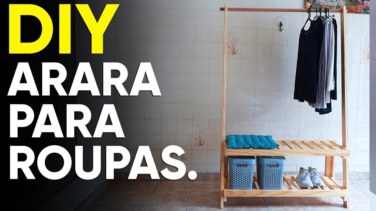COMO FAZER UMA ARARA PARA ROUPAS GASTANDO POUCO - LOD MORAES