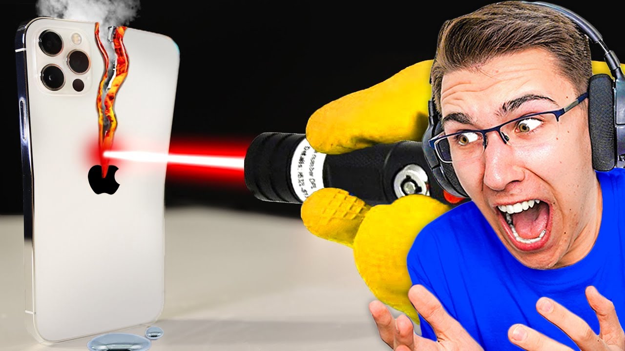 LASER vs IPHONE!! NAJSKUPLJI EKSPERIMENTI!!